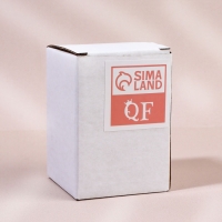 Органайзер для ватных дисков &laquo;BAMBOO&raquo;, с крышкой, 7 &times; 7 &times; 10,1 см, цвет прозрачный/коричневый