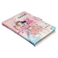 Записная книжка подарочная с хлястиком, А6+, 48 листов, линия, 12.5 х 19 х 2 см, "Аниме" Записная книжка подарочная с хлястиком, А6+, 48 листов, линия, 12.5 х 19 х 2 см, "Аниме"