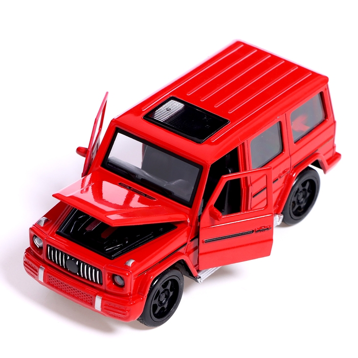 Машина металлическая &laquo;Внедорожник&raquo;, световые и звуковые эффекты, открываются двери, капот, инерция, цвет МИКС