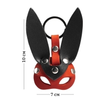 Брелок кожаный для автомобильного ключа, маска - заяц, натуральная кожа 9710409 Брелок кожаный для автомобильного ключа, маска - заяц, натуральная кожа 9710409