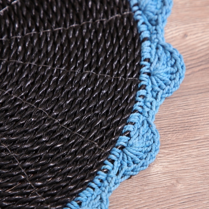 Коврик плетёный круглый 38 см