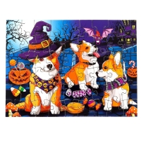 Термостакан с пазлом &laquo;Ужасно милые корги&raquo;, 54 элемента, 350 мл