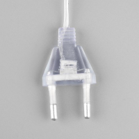 Светодиодная верхушка на ёлку &laquo;Звезда белая&raquo; 18 см, 20 LED, провод 2 метра, 220 В, свечение мульти