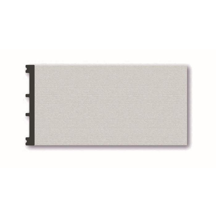 Плинтус пластиковый ударопрочный белый 122х12х2000мм