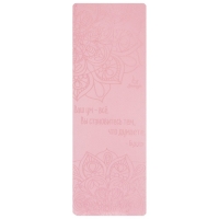 Коврик для йоги Sangh &laquo;Будда&raquo;, 183х61х0,6 см, цвет пастельный розовый