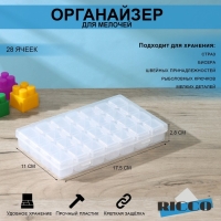 Органайзер для хранения RICCO, 28 ячеек, 17,5&times;11&times;2,8 см