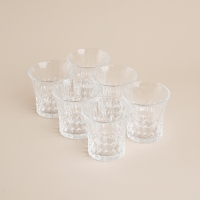 Набор стаканов стеклянный SL Home &laquo;Винтаж&raquo;, 260 мл, 8,2&times;8,5 см, цвет прозрачный