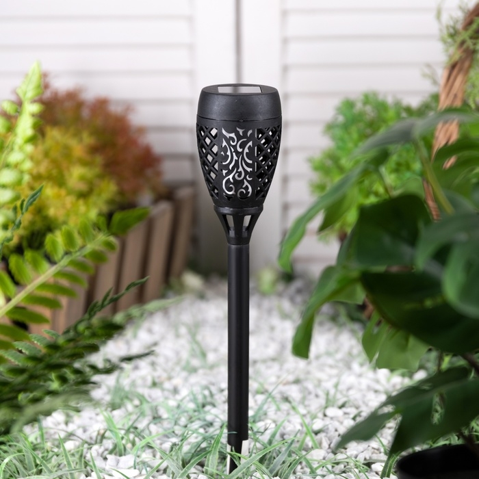 Садовый светильник &laquo;Старт&raquo; &laquo;Маори лайт&raquo;на солнечной батарее, 6 &times; 39 &times; 6 см, эффект пламени