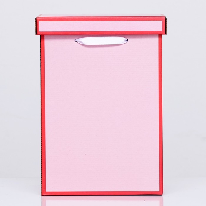 Коробка складная, красная, 17 х 25 см