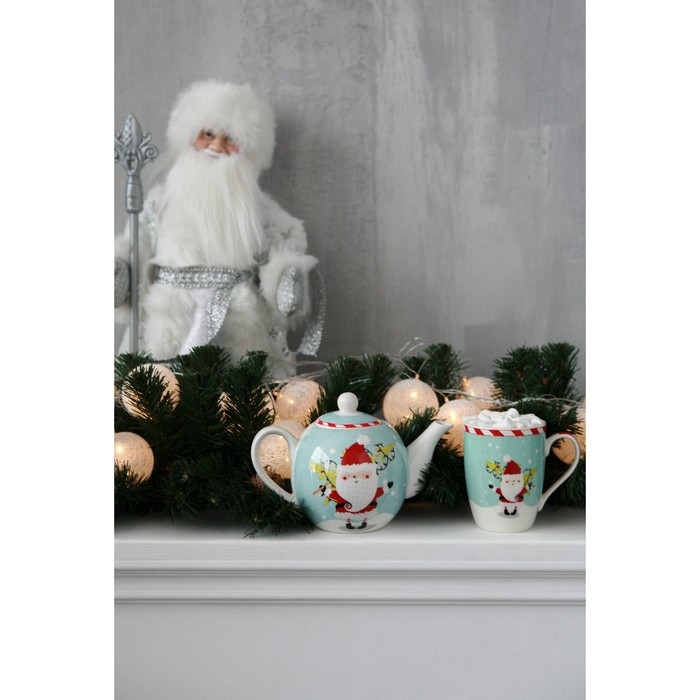 Набор шаров пластик d-3,5 см, 6 шт "Снежная пудра" белый