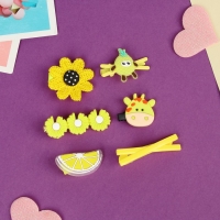 Набор для волос "Маленькие радости" (14 шт) семицветик, жёлтый