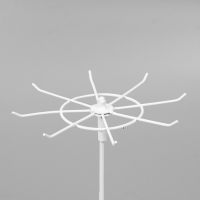 Вертушка, 2 яруса по 8 крючков, 21,5×21,5×41 см, цвет белый Вертушка, 2 яруса по 8 крючков, 21,5×21,5×41 см, цвет белый