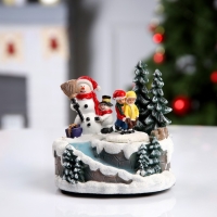 Светодиодная фигура «Весёлые снеговики» 20 × 20 × 16 см, полистоун, батарейки ААх3 (не в комплекте), USB, свечение мульти Светодиодная фигура «Весёлые снеговики» 20 × 20 × 16 см, полистоун, батарейки ААх3 (не в комплекте), USB, свечение мульти