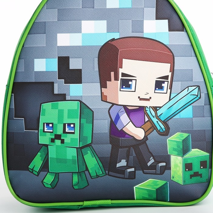 Рюкзак детский для мальчика &laquo;Пиксельный мир&raquo;, 23х20,5 см см, отдел на молнии, цвет красный