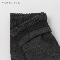 Носки мужские махровые, цвет тёмно-серый, размер 27-29 Носки мужские махровые, цвет тёмно-серый, размер 27-29