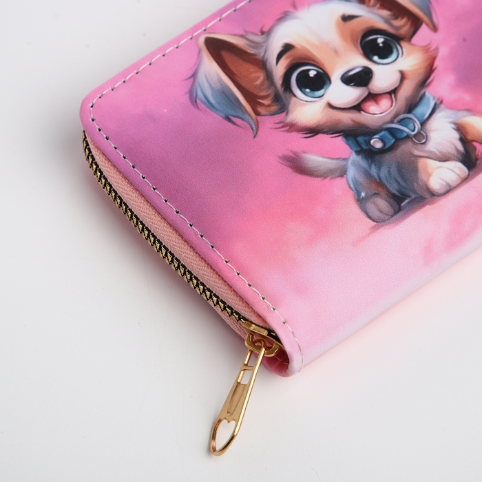 Кошелёк детский на молнии &laquo;Выбражулька&raquo;, цвет розовый