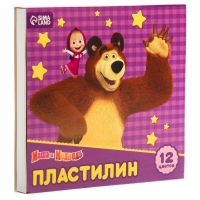 Пластилин Маша и Медведь, 12 цветов, 180 г Пластилин Маша и Медведь, 12 цветов, 180 г