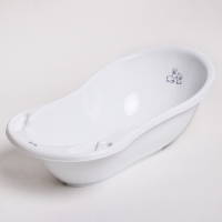 Ванна детская &laquo;Кролики&raquo; со сливом, 86 см, цвет белый