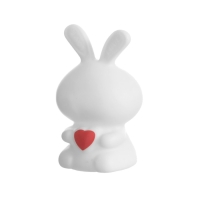 Ночник "Зайчик с сердцем" 2Вт LED LR44 белый 4х4х8,5см Ночник "Зайчик с сердцем" 2Вт LED LR44 белый 4х4х8,5см