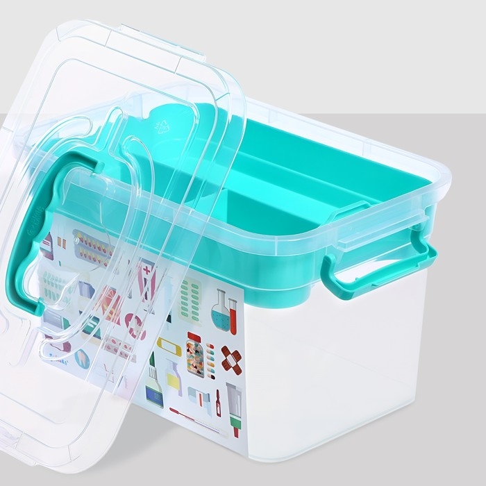 Ящик для хранения &laquo;Аптечка&raquo;, с вкладышем, 6,5 л