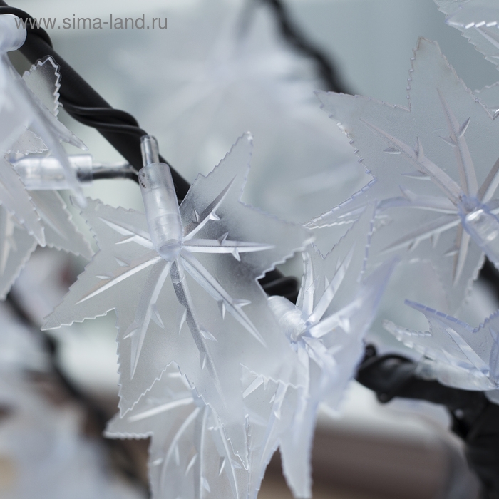 Светодиодное дерево &laquo;Белый клён&raquo; 1.5 м, 600 LED, постоянное свечение, 220 В, свечение белое