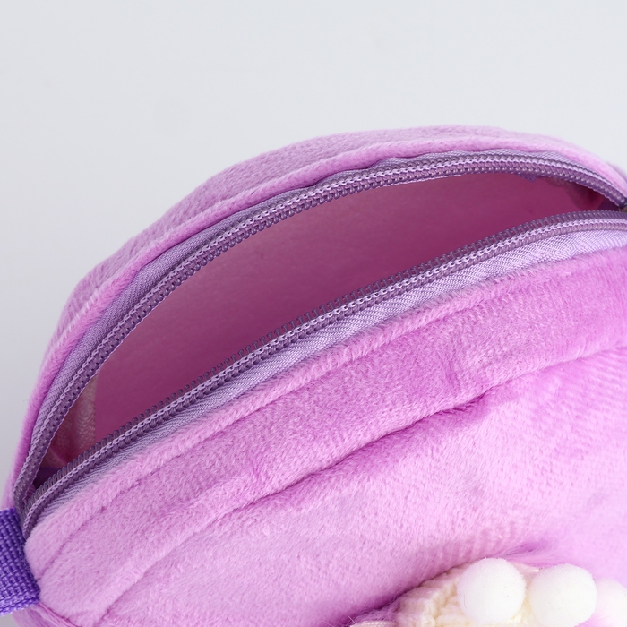 Сумка детская на молнии «Выбражулька», цвет сиреневый Сумка детская на молнии «Выбражулька», цвет сиреневый