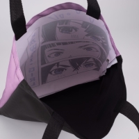 Шопер &laquo;Девушка&raquo;, без молнии, без подкладки, цвет сиреневый