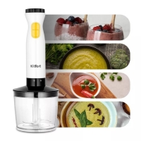 Блендер Kitfort КТ-3513, погружной, 600 Вт, 0.5/0.7 л, 2 скорости, турбо режим, чёрно-белый Блендер Kitfort КТ-3513, погружной, 600 Вт, 0.5/0.7 л, 2 скорости, турбо режим, чёрно-белый