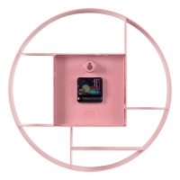 Часы настенные интерьерные "Классика", бесшумные, d-35 см, розовые, АА Часы настенные интерьерные "Классика", бесшумные, d-35 см, розовые, АА