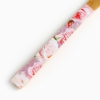 Ложка бамбуковая &laquo;Расцветай от счастья&raquo;, 3 х 16 см.