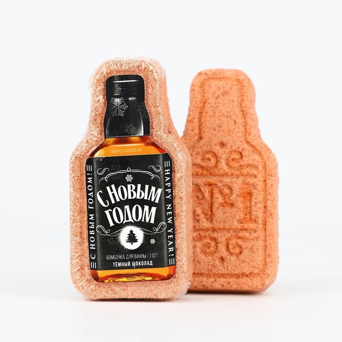 Бомбочка для ванны &laquo;С Новым Годом!&raquo;, 140 г, аромат тёмного шоколада, Новый Год