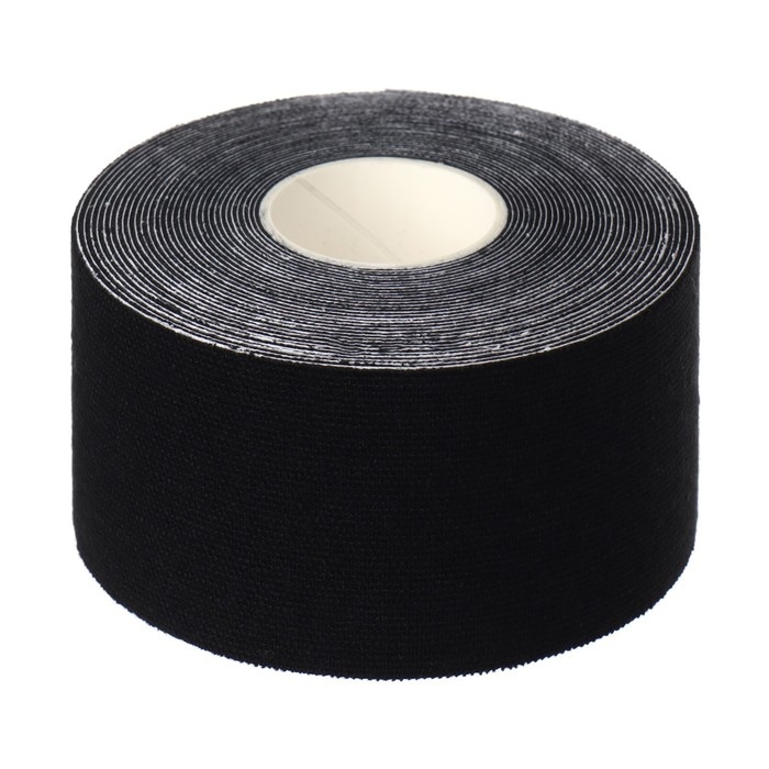 Кинезио - тейп, 3,8 см &times; 5 м, цвет чёрный