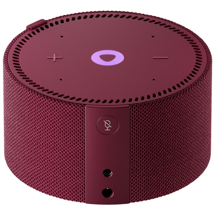 Умная колонка Умная колонка "Новая Яндекс Станция Мини" (YNDX-00020R), голосовой помощник Алиса,10Вт, с часами, красная