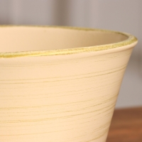 Горшок цветочный "Мессина" бежевый-золото 1,4 л