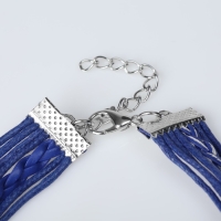 Браслет унисекс «Магия знаков» якорь и штурвал, цвет синий с серебром, 18 см Браслет унисекс «Магия знаков» якорь и штурвал, цвет синий с серебром, 18 см