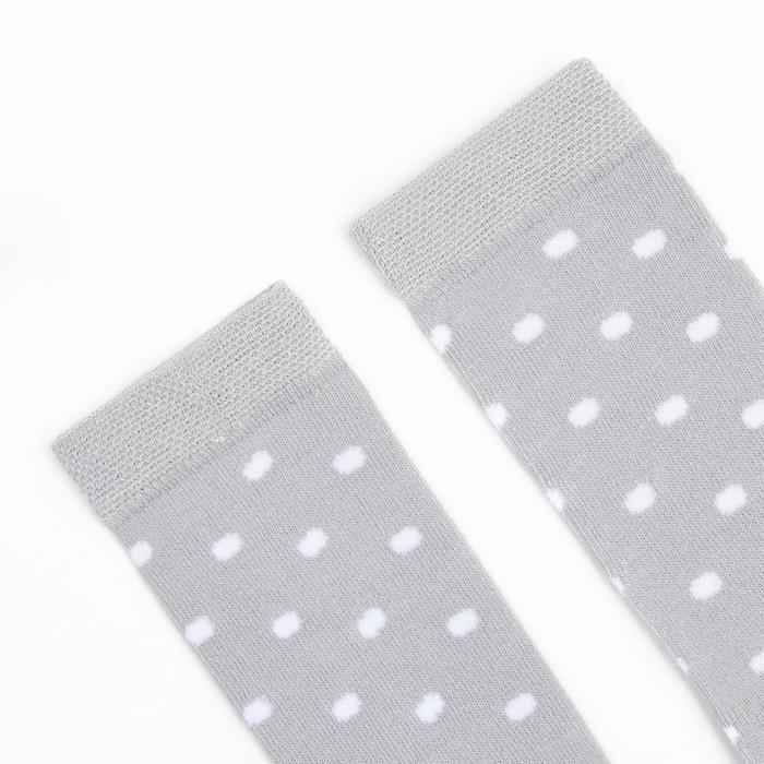 Новый год.Гольфы Крошка Я "Дед Мороз" 8-10 см, серый