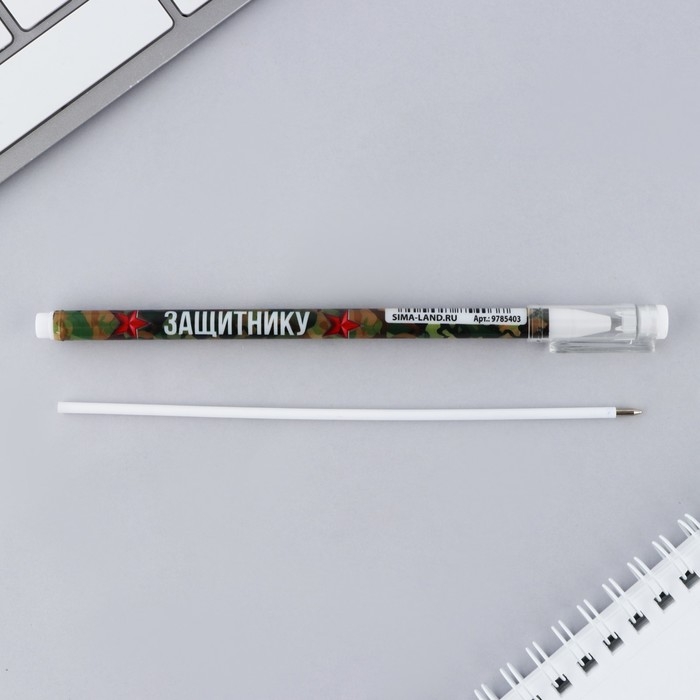 Анкета для мальчиков и ручка &laquo;23 февраля: Кот&raquo;