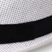 Шляпа мужская MINAKU "Плетеная", размер 58, цвет белый