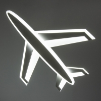 Люстра с ПДУ "Самолет" LED 110Вт 3000-6000К диммер белый 63х58х5,5 см BayerLux Люстра с ПДУ "Самолет" LED 110Вт 3000-6000К диммер белый 63х58х5,5 см BayerLux