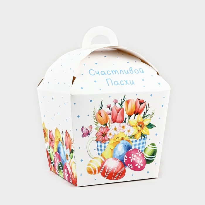 Коробка складная «Счастливой Пасхи», 17 х 17 х 26 см Коробка складная «Счастливой Пасхи», 17 х 17 х 26 см