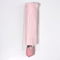 Зонт автоматический &laquo;Однотонный&raquo;, 3 сложения, 8 спиц, R = 48/55 см, D = 110 см, цвет МИКС