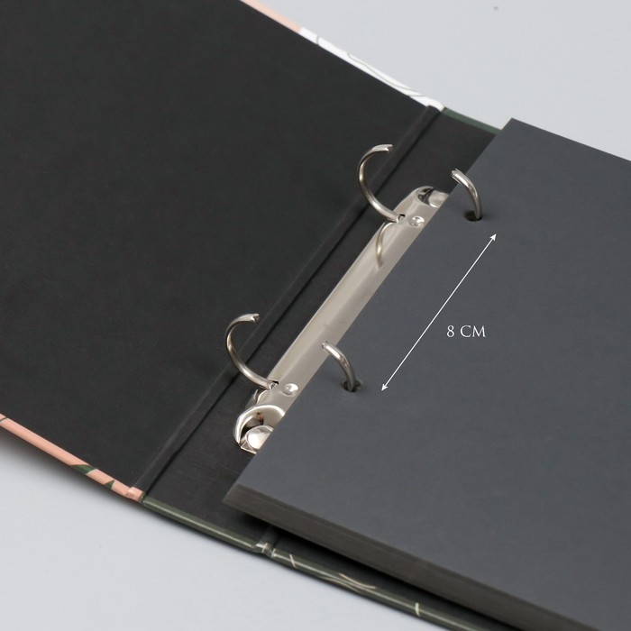 Фотоальбом 25 листов (наклейки+кольца) "Абстракция. Всё лучшее внутри" 19х27х3 см