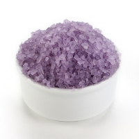 Природная морская соль для ванны, с витаминами А, Е, С, 1 кг (1000 г), аромат лаванды, КЛАДОВАЯ КРАСОТЫ