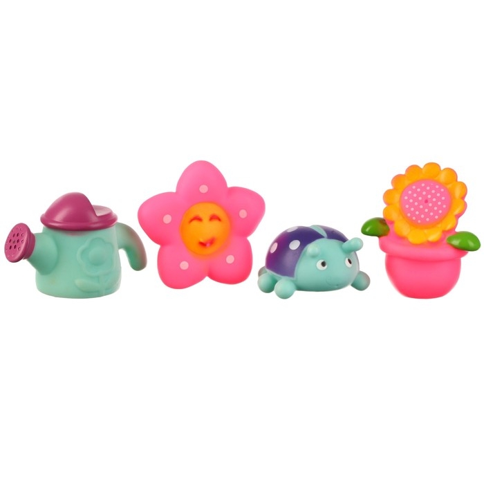 Набор резиновых игрушек для ванны &laquo;Мир насекомых&raquo;, 4 шт, Крошка Я