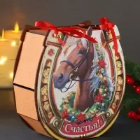 Шкатулка &laquo;Подкова&raquo;, 18&times;18.5&times;7 см