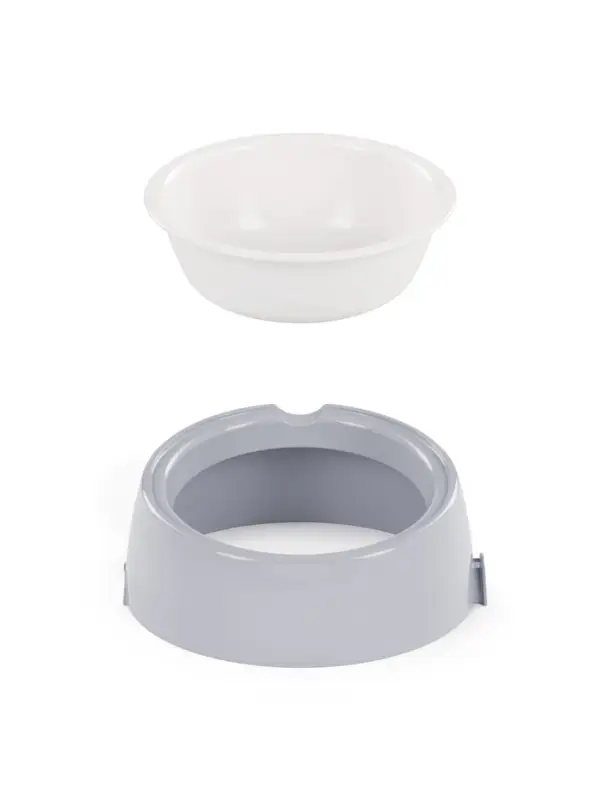 Лего-миска ALTA для животных с наклоном 0,3л СЕРАЯ