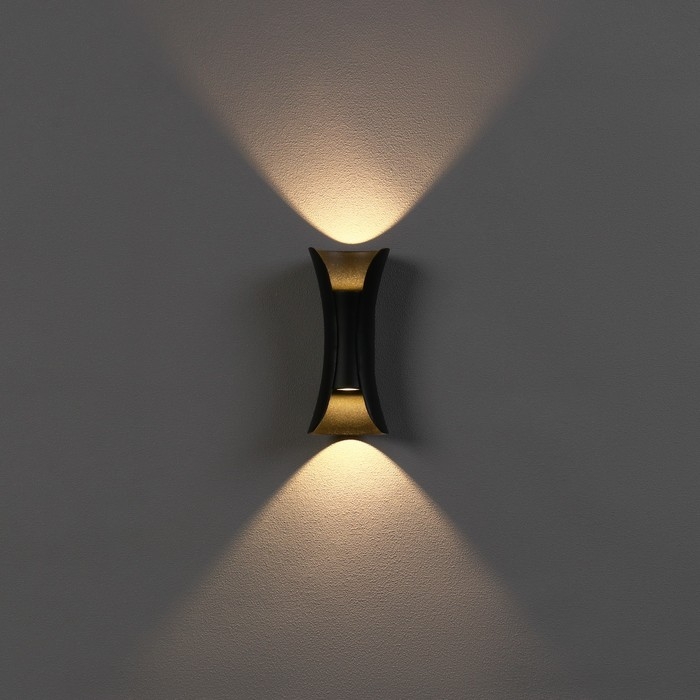 Светильник фасадный &laquo;Элегант&raquo;, FSD-091, 6 Вт, 3000К, IP65, 220 В, металл, черный