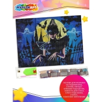 Алмазная мозаика с подрамником «Уэнсдей», 30 × 40 см Алмазная мозаика с подрамником «Уэнсдей», 30 × 40 см