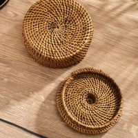 Корзинка плетеная ротанг, 12х12х8 см