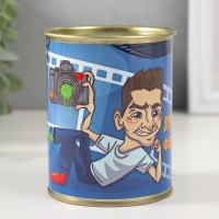 Подарочные носки в банке &laquo;Лучшему фотографу&raquo;, (внутри носки мужские, цвет чёрный)